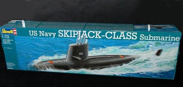 1 HN Ma Revell Submarino de la clase Skipjack 1.72 de la Armada de los EE. UU.