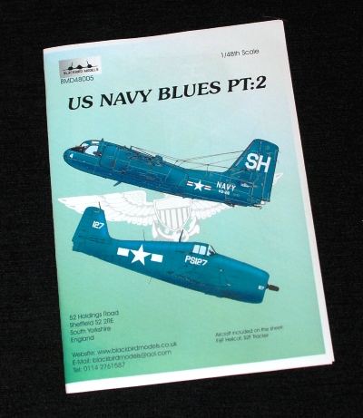 1 HN Ac Decals Model Blackbird US Navy Blues Pt.2, 1.48