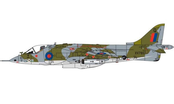 14b HN Ac Airfix หาบเร่ Siddeley Harrier GR1 1.72