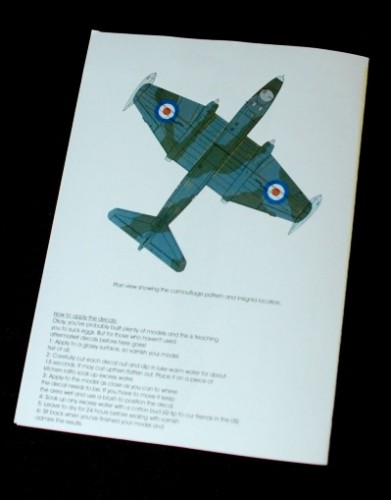 3 HN Ac Decals Model Blackbird RAF Canberras Pt1 1.72