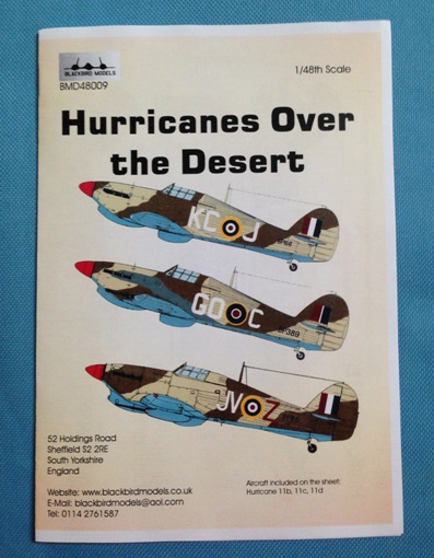1 HN Ac Calcomanías Blackbird Models Hurricanes over the Desert 1.48