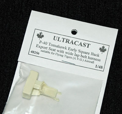 1 HN Ac Resin Ultracast P-40 Tomahawk säte 48256 1.48