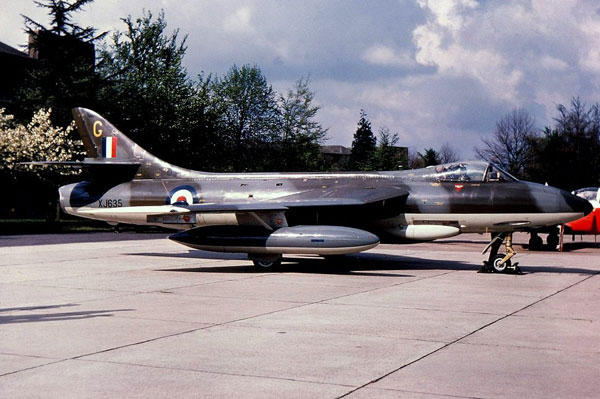 FGA-9 Hawker Hunter, XJ635 'G' 1970 г.