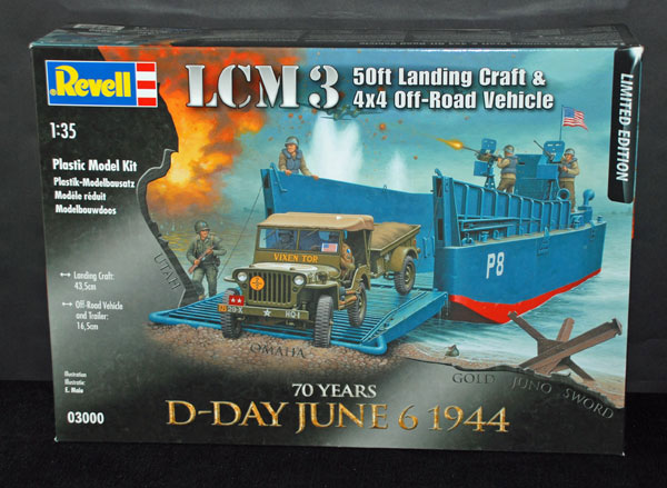1-HN-Ma-Revell-LCM-3-Landing-Craft-and-Off-Road-Fordon,-1.35