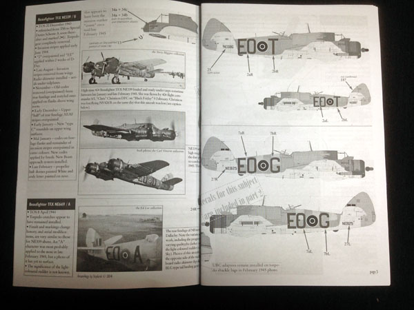 5 HN Ac Calcomanías Aviaeology 404 Sqn Beaufighters 1.32