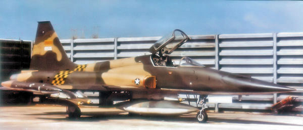 Foto: En Northrop F-5C Freedom Fighter fra 522d Fighter Squadron, 23rd Tactical Wing of the South Vietnamese Air Force (VNAF), Bien Hoa Air Base, 1971.