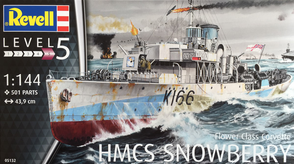 1 HN-Ma-kits-Revell-HMCS Snowberry Flower Clase Corvette 1.144