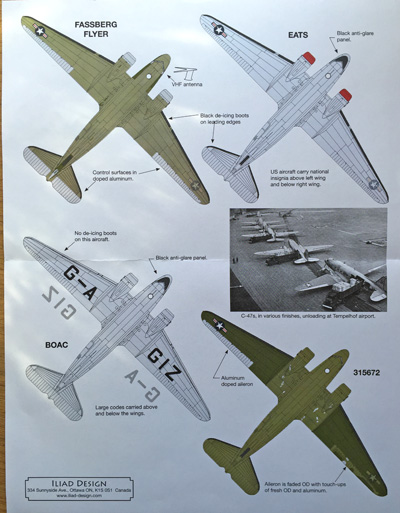 2 HN-Ac-Decals-Iliad Design-เบอร์ลิน Airlift C-47s 1.72