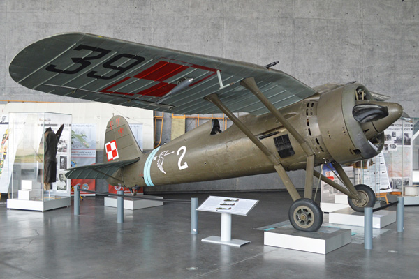 P.11 como em exibição no Museu da Aviação Polonês