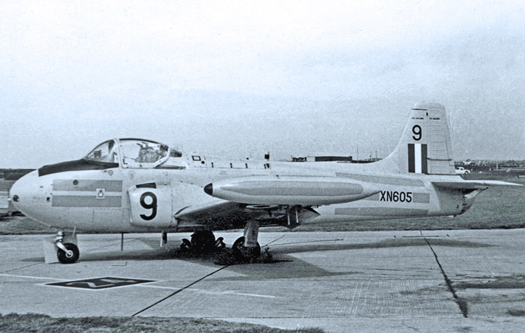 RAF ভ্যালিতে BAC/Hunting Jet Provost T.3 XN605 নং 6 FTS-এর সৌজন্যে RuthAS
