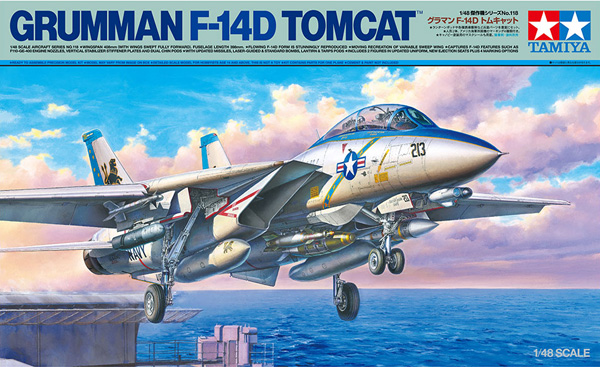 ทามิย่า กรัมแมน F-14D ทอมแคท - สร้างสองเท่า 1:48