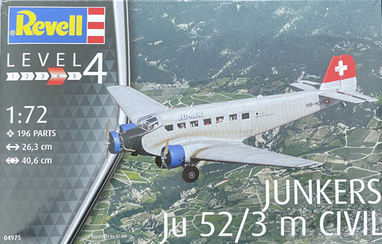 Revell Junkers Ju52/3, м Гражданская 1:72