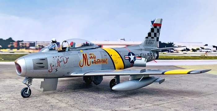 हसेगावा F-86F-30 कृपाण अमेरिकी वायु सेना 1:48