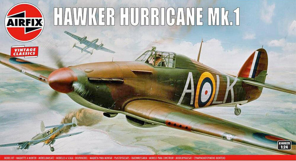 Airfix Hawker Hurricane Grŵp Mk.I Capten Hemmingway 1:24