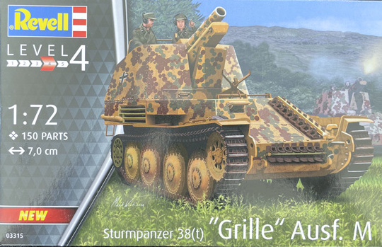 Revell Sturmpanzer 38t、「Grille」Ausf.M 1:72
