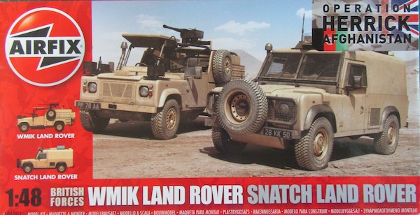 Airfix WMIK Land Rover, Snatch Land Rover Double Construction 1:48