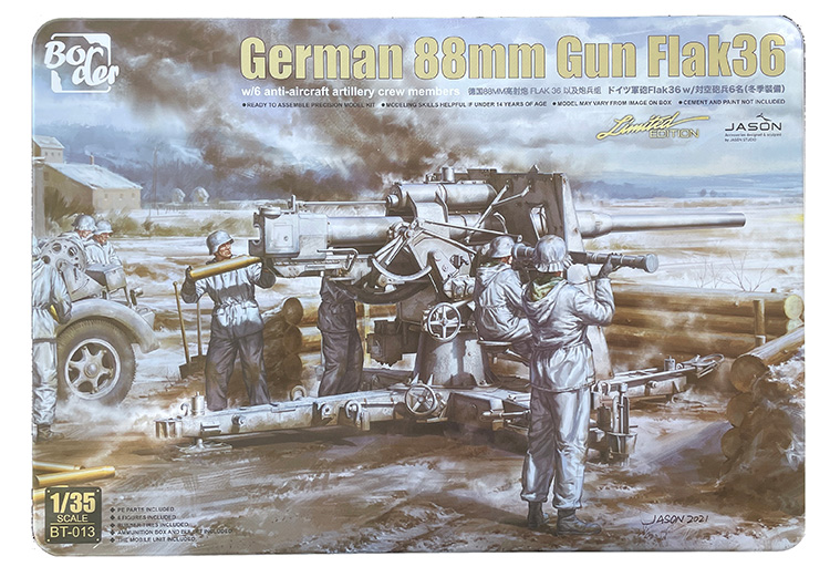 Mudelli tal-Fruntieri German 88mm Gun Flak36 1:35