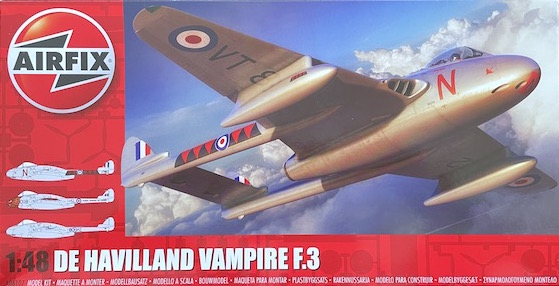 Airfix De Havilland Vampire FB.5，第 75 中隊 RNZAF 1:48