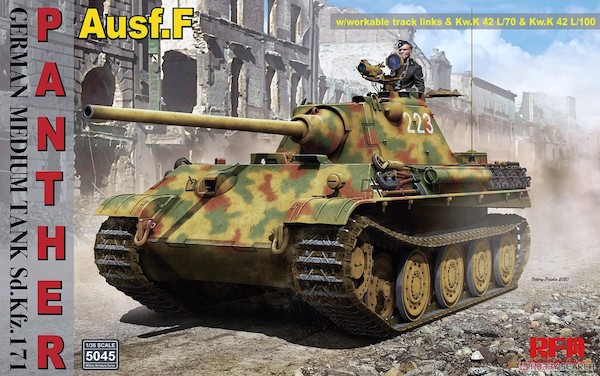 Tank Medium Jerman Panther Ausf.F 1:35