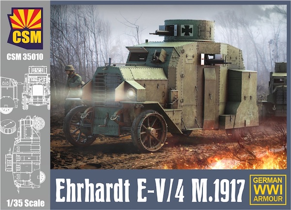 Copper State Modelleri Ehrhardt Birinci Dünya Savaşı Zırhlı Araç 1:35