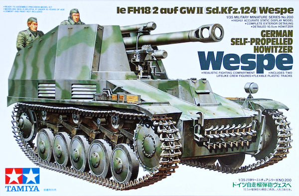 田宮韋斯佩 Le FH18/2 auf GW II SdKfz.124 1:35