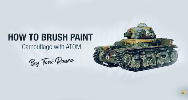 How to Brush Paint with AMMO ATOM paints - Scale Modelling Now